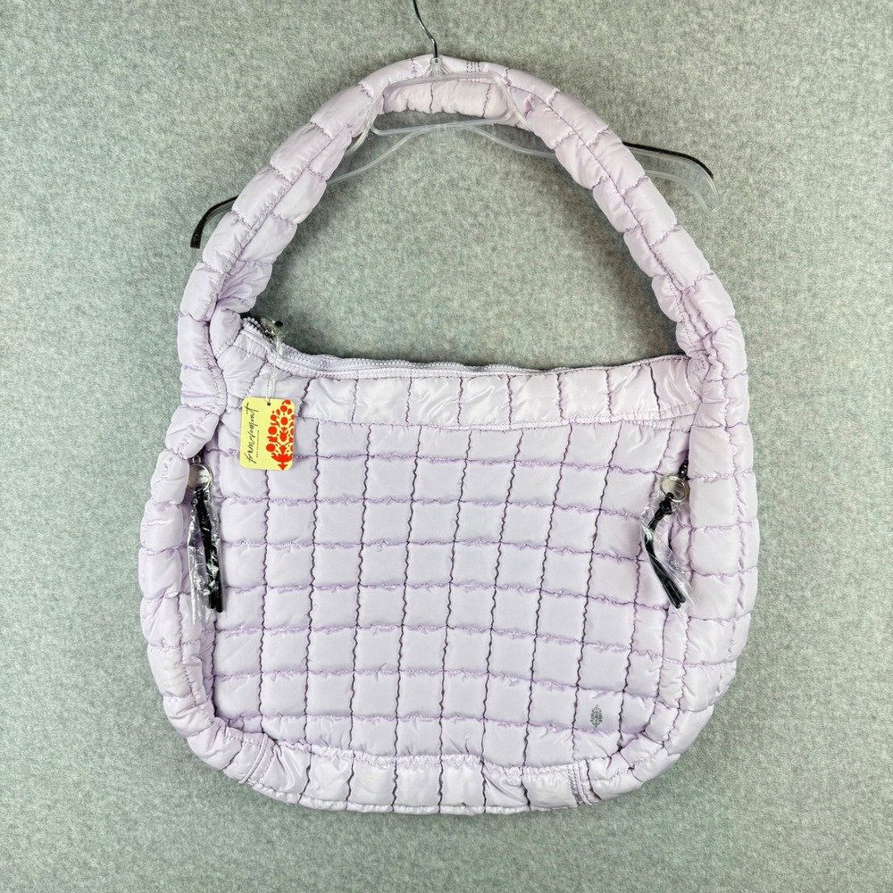 FP Free People Movement Quilted Carryall Bag Rose Wash Light Purple Puffer NEW